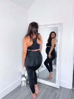 ItLooksFit Maternity Black Ultra High-Rise Leggings Tights