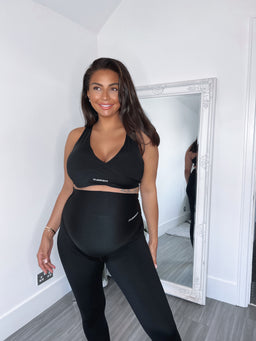 ItLooksFit Maternity Black Ultra High-Rise Leggings Tights