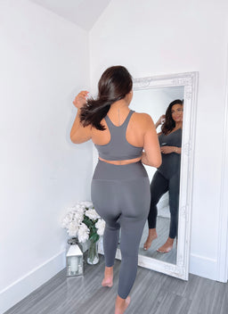 ItLooksFit Maternity Charcoal Ultra High-Rise Leggings Tights