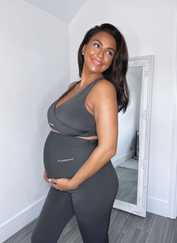 ItLooksFit Maternity Charcoal Ultra High-Rise Leggings Tights