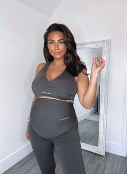 ItLooksFit Maternity Charcoal Ultra High-Rise Leggings Tights