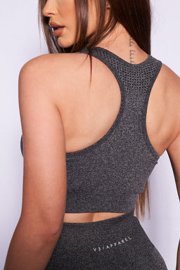 V3 Charcoal Marl Uplift Seamless Sports Bra