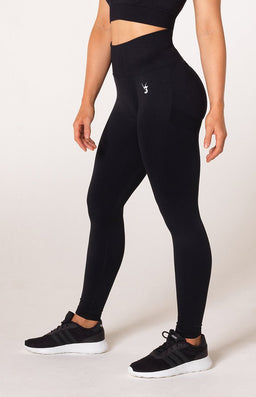 V3 Black Define Seamless Scrunch Leggings