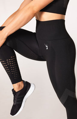 V3 Black Elevate Seamless Leggings