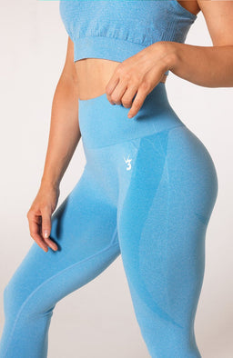 V3 Sky Blue Marl Uplift Seamless Leggings