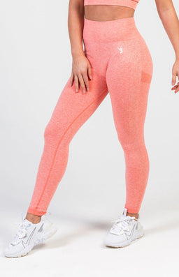 V3 Peach Marl Define Seamless Scrunch Leggings