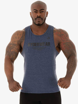 Ryderwear Navy Marl Focus Baller Tank