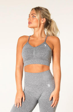 V3 Grey Marl Define Seamless Scrunch Sports Bra