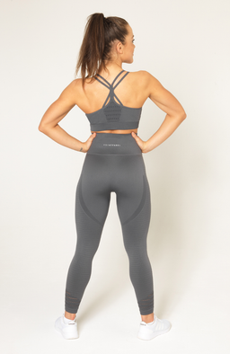 V3 Grey Contour Seamless Sports Bra
