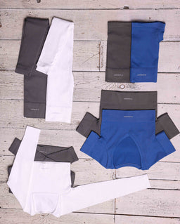 Mix and Match Grey Ribbed Long Sleeve Crop Top With Neck Strap Detail