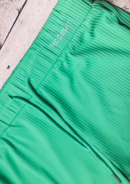 Essentials Nude Set Ribbed Round Neck Crop Top & Drawstring Wide Leg Pants Co-ord