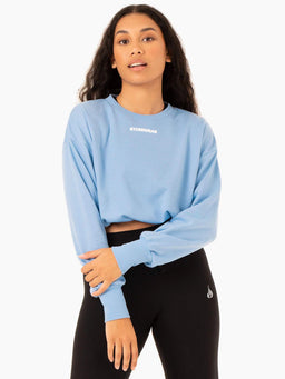 Ryderwear Sky Blue Replay Sweater Cropped Jumper