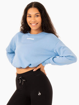Ryderwear Sky Blue Replay Sweater Cropped Jumper