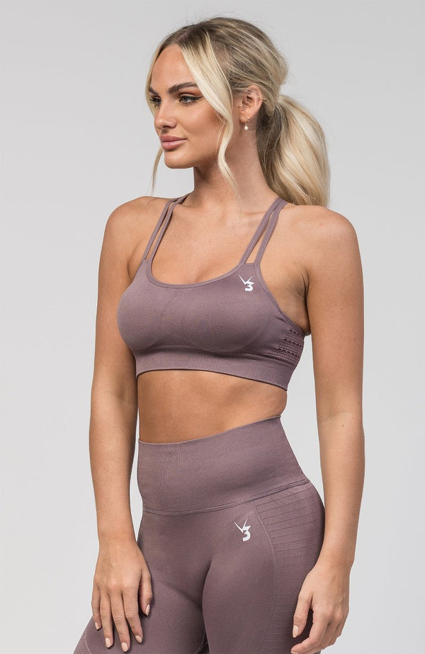 V3 Mauve Contour Seamless Sports Bra