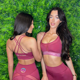 iGD Sport Crimson Ruby Active Sports Bra with Crossback