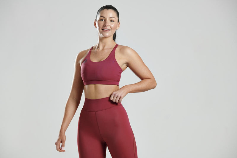 iGD Sport Crimson Ruby Active Sports Bra with Crossback