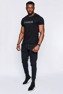 Ryderwear Black Cotton Active T-Shirt