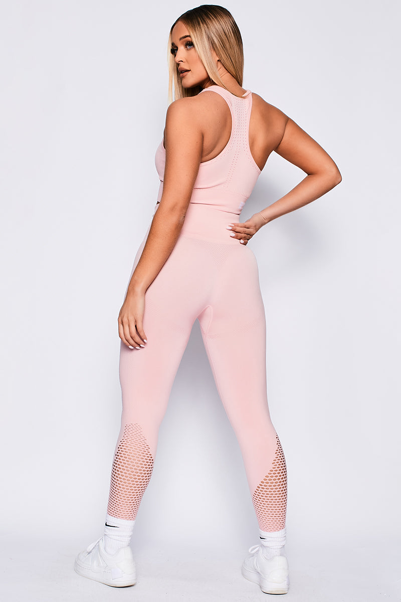 Ryderwear Baby Pink Marl Seamless Staples Leggings – IT LOOKS FIT