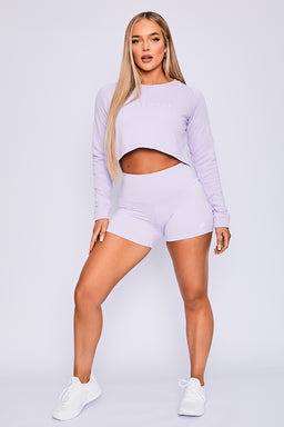 Ryderwear Lilac Staples Cropped Sweater