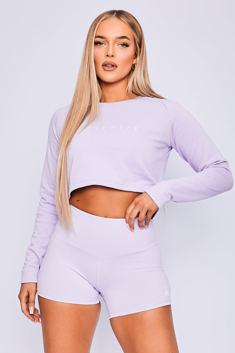 Ryderwear Lilac Staples Scrunched Bum Booty Shorts
