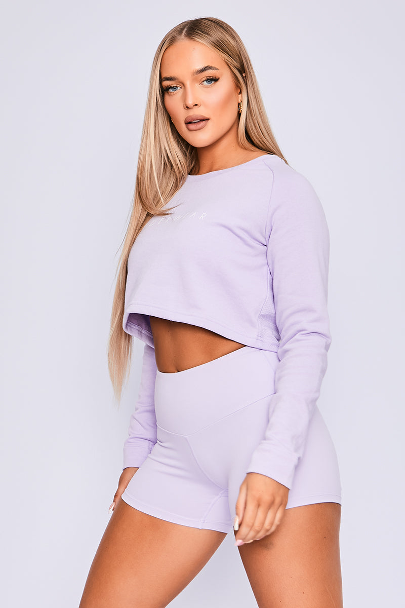 Ryderwear Lilac Staples Cropped Sweater