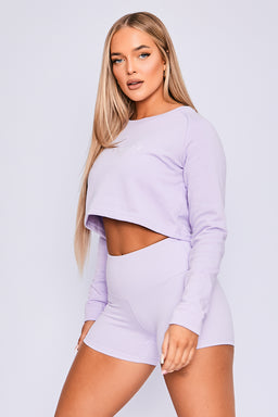 Ryderwear Lilac Staples Scrunched Bum Booty Shorts