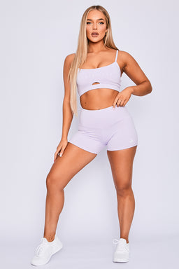 Ryderwear Lilac Staples Scrunched Bum Booty Shorts