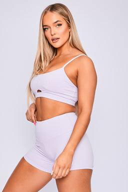Ryderwear Lilac Staples Scrunched Bum Booty Shorts