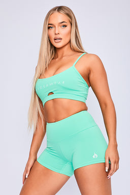 Ryderwear Neomint Staples Scrunched Bum Booty Shorts