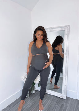 ItLooksFit Maternity Charcoal Ultra High-Rise Leggings Tights