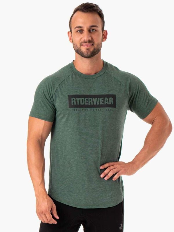 Ryderwear Green Marl Iron T-Shirt
