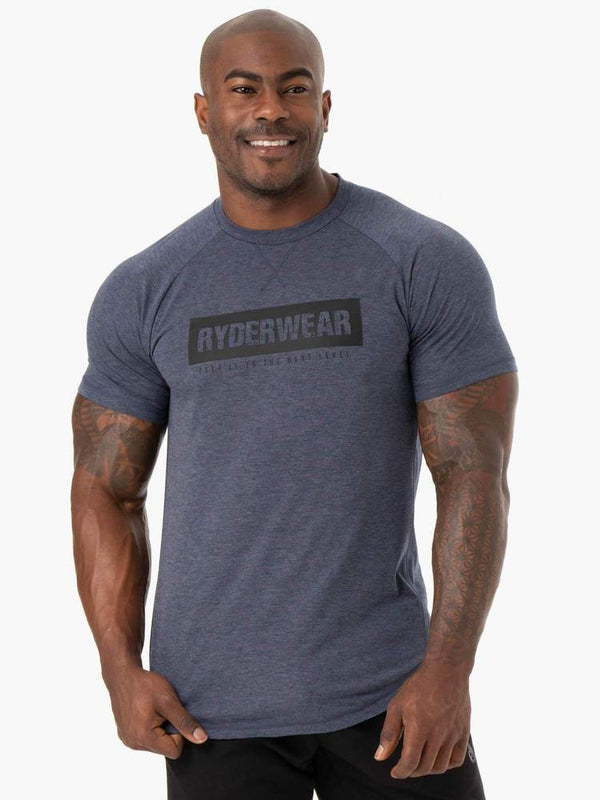 Ryderwear Navy Marl Iron T-Shirt