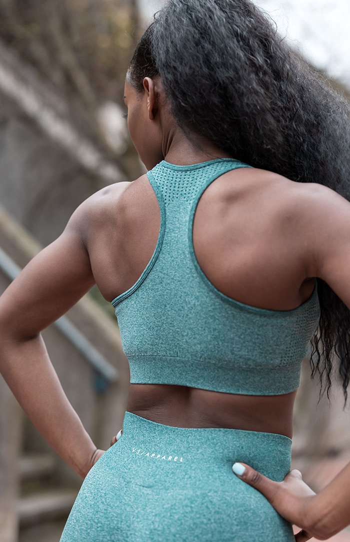 V3 Emerald Marl Uplift Seamless Sports Bra