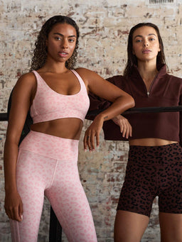 Ryderwear Pink Leopard Evolution Sports Bra
