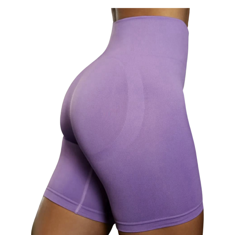 Kali Purple One Shoulder Seamless Sports Bra Cropped Top